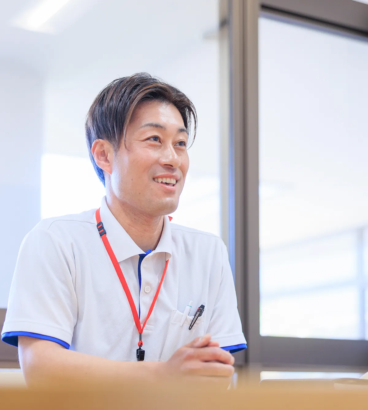 インタビューの様子