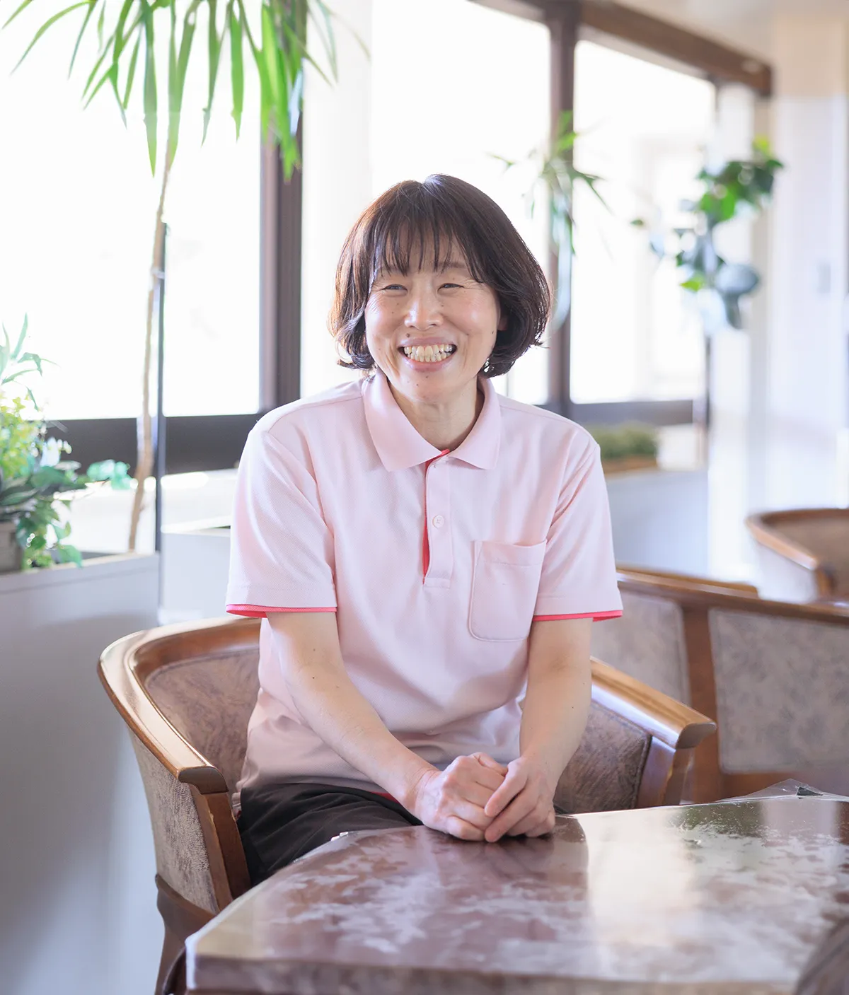 インタビューの様子